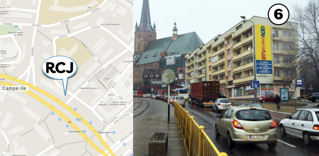  ul. Wyszyńskiego (w kierunku Bramy Portowej) 